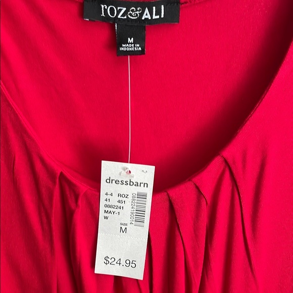Roz & Ali Women's Red Sleeveless Top - Picture 7 of 8